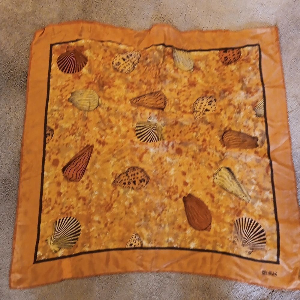 Bill Blass Silk Scarf Coastal